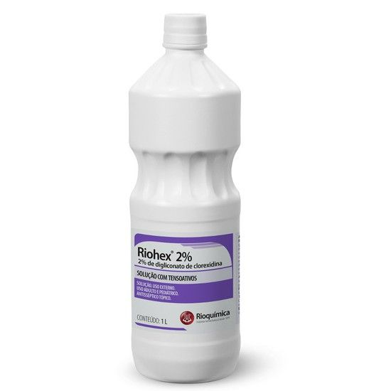 Antisséptico Tópico Degermante Riohex 2% Solução com Tensoativo 1 Litro