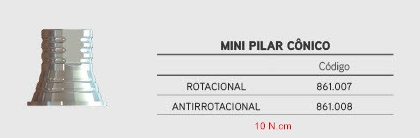 Cilindro Digital do Mini Pilar Cônico - Rotacional 3