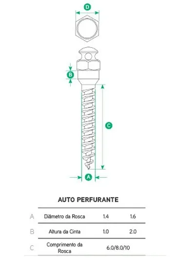 Implante para Movimentação Ortodôntica - 1.4 - 6 cinta de 1mm 2