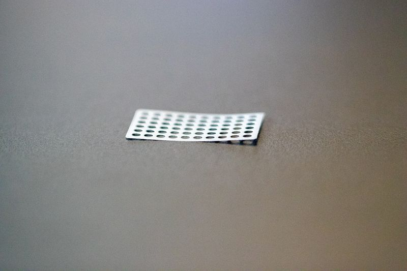 Membrana Sintética Titânio Lumina-Grid Macro Mesh (0,08x20x30mm com furos de 1,5mm) 2