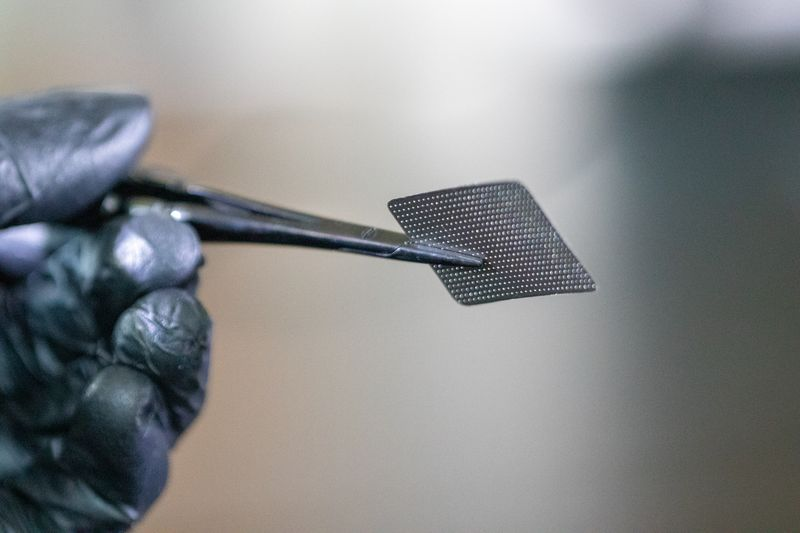 Membrana Sintética Titânio Lumina-Grid Macro Mesh (0,08x20x30mm com furos de 1,5mm) 6