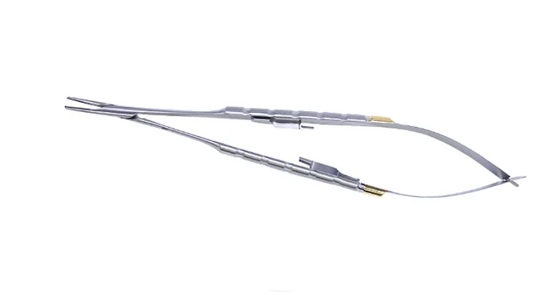 Porta Agulha Castroviejo Reto 18cm Gold Edição Limitada 3