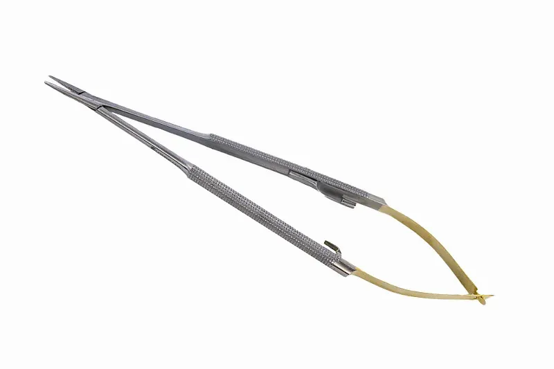 Porta Agulha Castroviejo Reto Diamantado S-lock - 18cm
