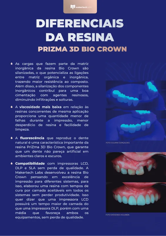 Resina priZma 3D Bio Crown - BL 5