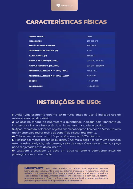 Resina priZma 3D Bio Crown - BL 6